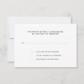 Glitzer lila Aquamariner Imitate RSVP Karte (Rückseite)