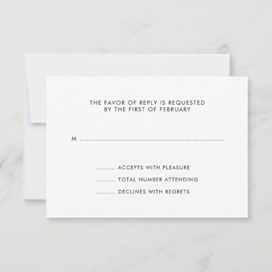 Glitzer lila Aquamariner Imitate RSVP Karte (Rückseite)