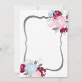 Glitzer Lila Blank Einladung (Vorderseite)