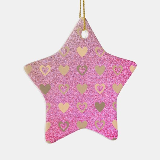 Glitzer/lila Glitzer Keramik Ornament (Rechts)