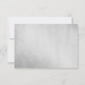 Glitzer Lila Hochzeitsempfehlung Details Einladung (Rückseite)