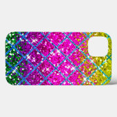 Glitzer Lila Snakeskin Case-Mate iPhone Hülle (Rückseite (Horizontal))