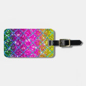 Glitzer Lila Snakeskin Gepäckanhänger (Vorderseite horizontal)