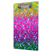 Glitzer Lila Snakeskin Klemmbrett (Links)