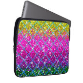 Glitzer Lila Snakeskin Laptopschutzhülle (Vorne Rechts)