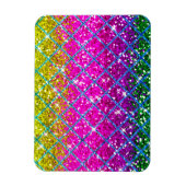 Glitzer Lila Snakeskin Magnet (Vertikal)