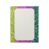 Glitzer Lila Snakeskin Notizblock (Rotiert)