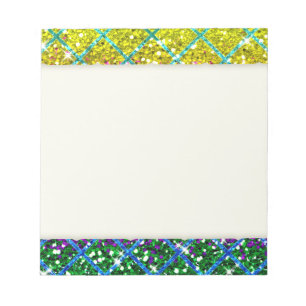 Glitzer Lila Snakeskin Notizblock