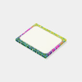 Glitzer Lila Snakeskin Post-it Klebezettel (angewinkelt)