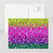 Glitzer Lila Snakeskin Postkarte (Vorne/Hinten)
