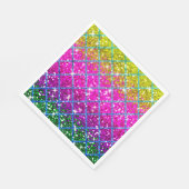 Glitzer Lila Snakeskin Serviette (Ecke)