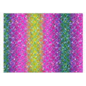 Glitzer Lila Snakeskin Tischdecke (Vorderseite (Horizontal))