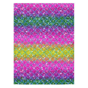 Glitzer Lila Snakeskin Tischdecke