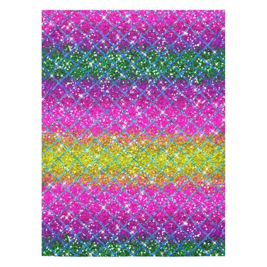 Glitzer Lila Snakeskin Tischdecke (Vorderseite)