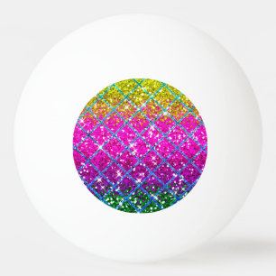 Glitzer Lila Snakeskin Tischtennisball