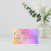 Glitzer Lip Gloss Visitenkarte (Stehend Vorderseite)