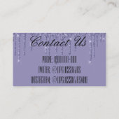 Glitzer Lipgloss Business Cards Visitenkarte (Rückseite)