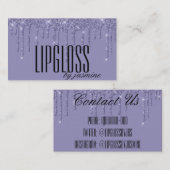 Glitzer Lipgloss Business Cards Visitenkarte (Vorne/Hinten)
