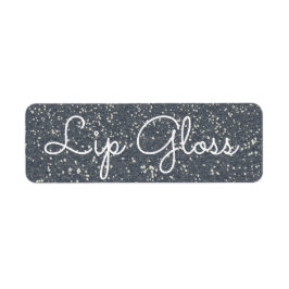 Glitzer-Lipgloss-Label