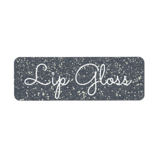 Glitzer-Lipgloss-Label