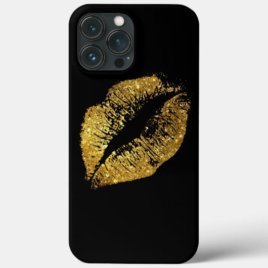 Glitzer Lippen Case-Mate iPhone Hülle (Rückseite)