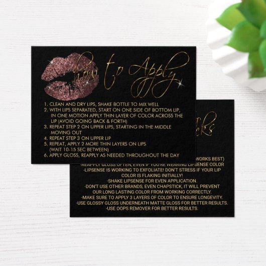 Glitzer-Lippen der dunklen Rose - Anbringen (Schreibtisch)