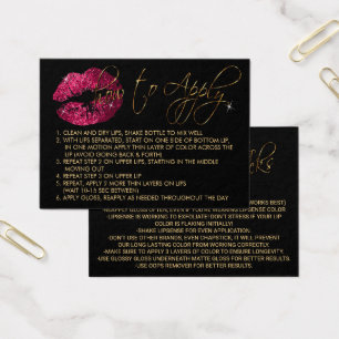 Glitzer-Lippen in Hot Pink - Anbringen