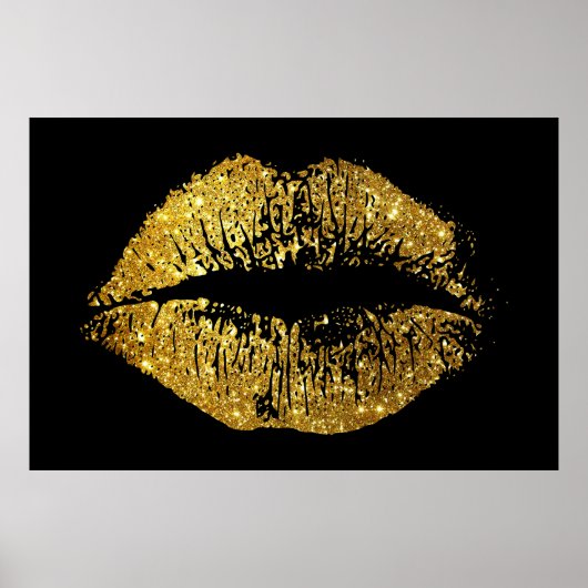 Glitzer Lippen Poster (Vorne)