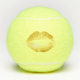 Glitzer Lippen Tennisbälle