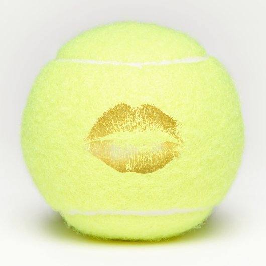 Glitzer Lippen Tennisbälle (Vorderseite)