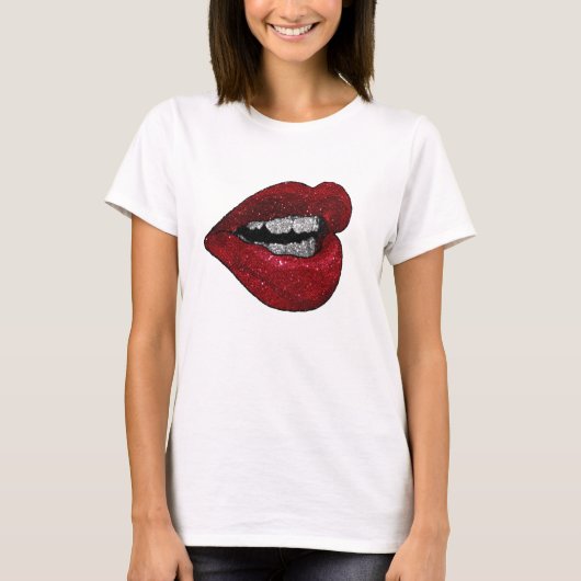 GLITZER-LIPPENt-shirt T-Shirt (Vorderseite)