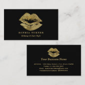 Glitzer Lips Makeup Künstler Visitenkarte (Vorne/Hinten)