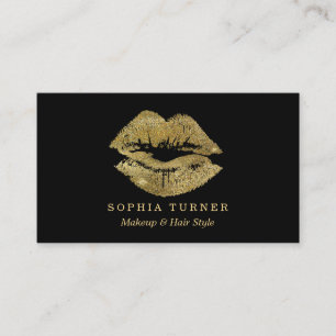 Glitzer Lips Makeup Künstler Visitenkarte