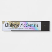 Glitzer LMFT Therapist Office Türschild Plakat (Vorderseite )