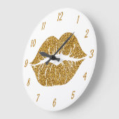 Glitzer Locarno Große Wanduhr (Winkel)