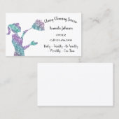 Glitzer-Logo-Maid für Classy-Reinigungsdienste Visitenkarte (Vorne/Hinten)