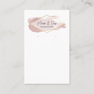 Glitzer-Logo-Ohrkarten Visitenkarte