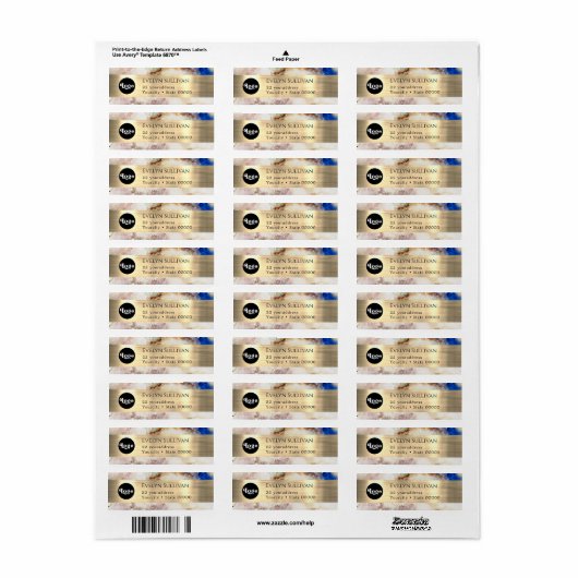 Glitzer-Logo-Rücksendeadresse (Vorne)