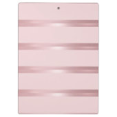 Glitzer Look Rose Gold Colour Calligraphy Script Klemmbrett (Rückseite)