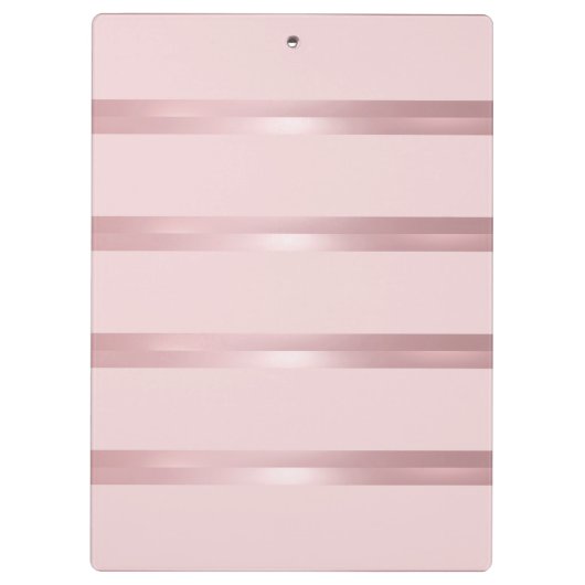 Glitzer Look Rose Gold Colour Calligraphy Script Klemmbrett (Rückseite)