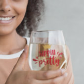 Glitzer Look Sippin Hübsch Weinglas Ohne Stiel