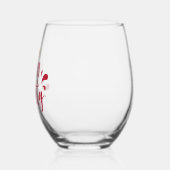 Glitzer Look Sippin Hübsch Weinglas Ohne Stiel (Links)
