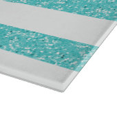 Glitzer Look Stripes Cutting Board Schneidebrett (Ecke)