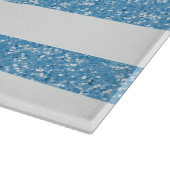 Glitzer Look Stripes Cutting Board Schneidebrett (Ecke)