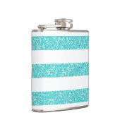 Glitzer-Look Stripes-Flasche Flachmann (Rechts)