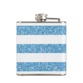 Glitzer-Look Stripes-Flasche Flachmann (Rückseite)