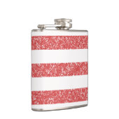 Glitzer-Look Stripes-Flasche Flachmann (Rechts)
