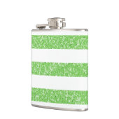 Glitzer-Look Stripes-Flasche Flachmann (Links)