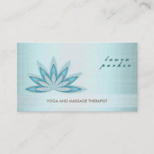 Glitzer Lotus Blume Logo Yoga Gesundheit Visitenkarte