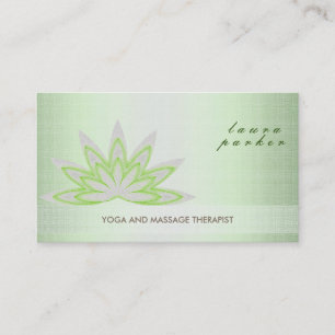 Glitzer Lotus Blume Logo Yoga Gesundheit Visitenkarte